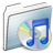 iTunes Folder Graphite Stripe Icon